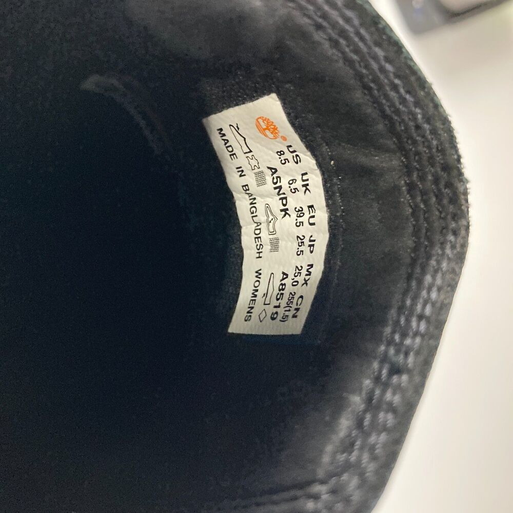 Timberland Courmayeur Valley Chelsea Boots Womens 8.5 Black Nubuck Lug Sole - Picture 6 of 11